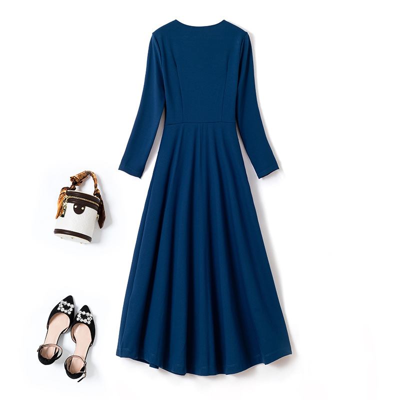 Plus size v-neck waist slim fit midi skirt
