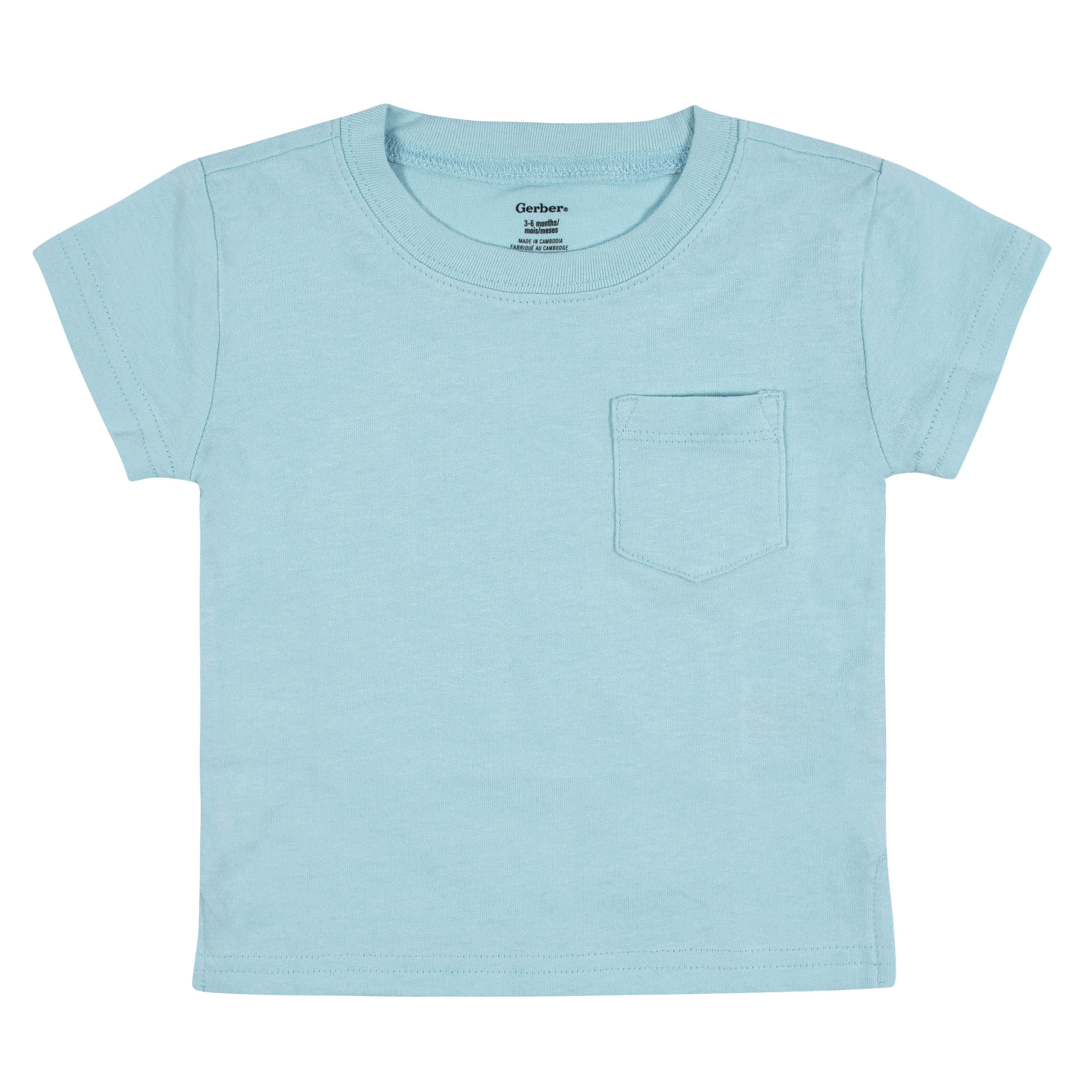 3-Pack Baby & Toddler Boys Royal Blues Short Sleeve Pocket Tees