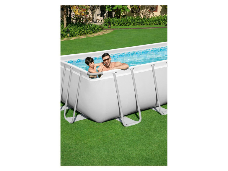 Bestway Power Steel™ Frame Pool Komplett-Set, eckig