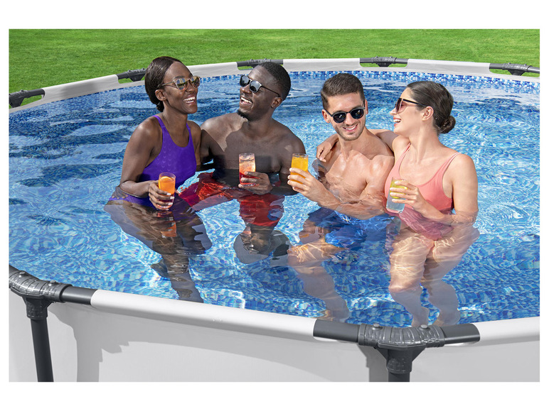 Bestway Bestway Steel ProMAX Stahlrahmenpool-Set mit Filterpumpe