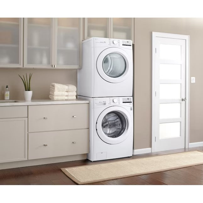 LG 4.5-cu ft High Efficiency Stackable Front-Load Washer (White) ENERGY STAR