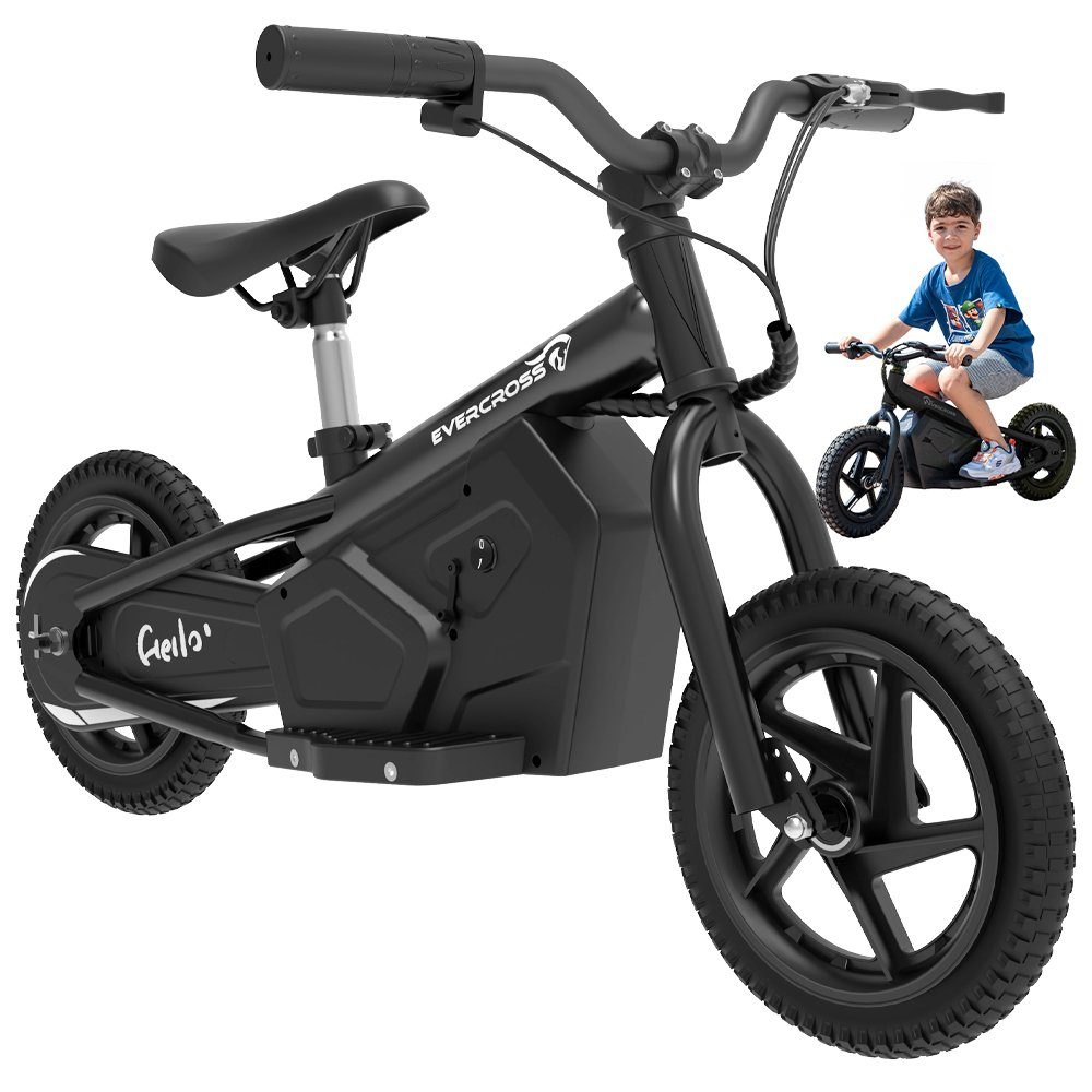 Evercross Mini Scooter EV06M Mini Electric Scooter for Children, 12 Inch Balance Bike 100W, 15.00 km/h, Electric Balance Bikes 3-6 Years, Max Speed 15km/h, 24V 4AH BATTERY