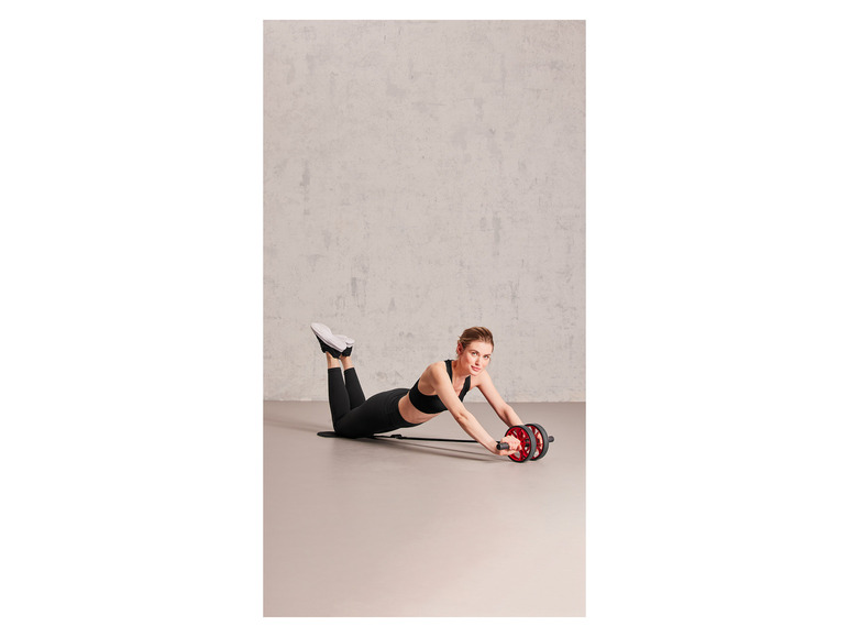 CRIVIT Push-up-Board / Fitnessroller, mit ergonomischen Griffen