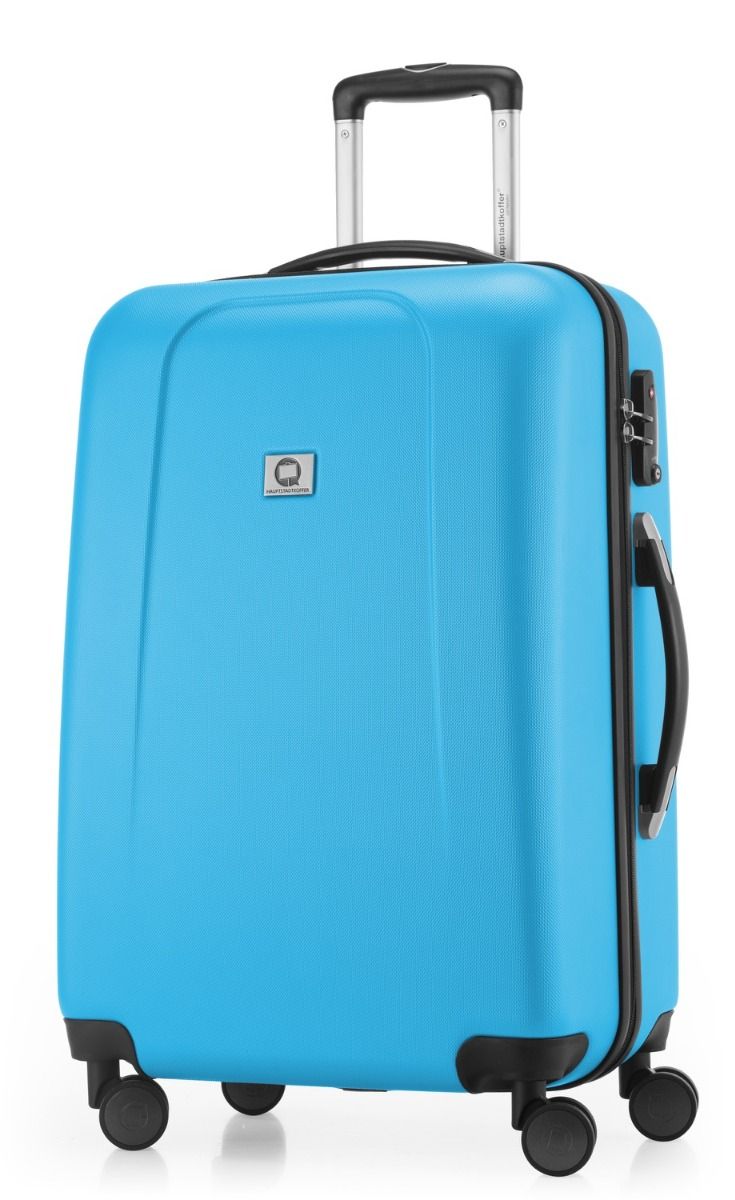 Wedding - Suitcase hard shell cyan blue matt, TSA, 75 cm, 103 litres