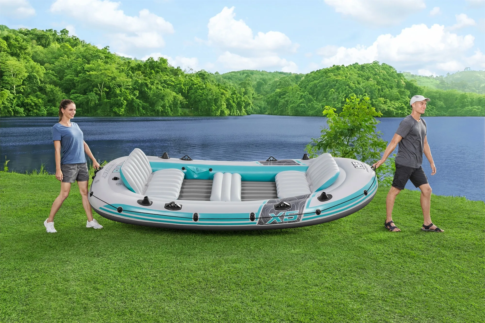 Hydro-Force Adventure Elite X5 Inflatable Raft Set 11'11