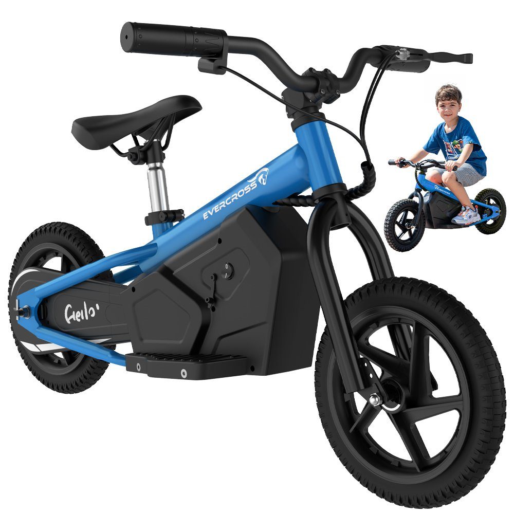 Evercross Mini Scooter EV06M Mini Electric Scooter for Children, 12 Inch Balance Bike 100W, 15.00 km/h, Electric Balance Bikes 3-6 Years, Max Speed 15km/h, 24V 4AH BATTERY