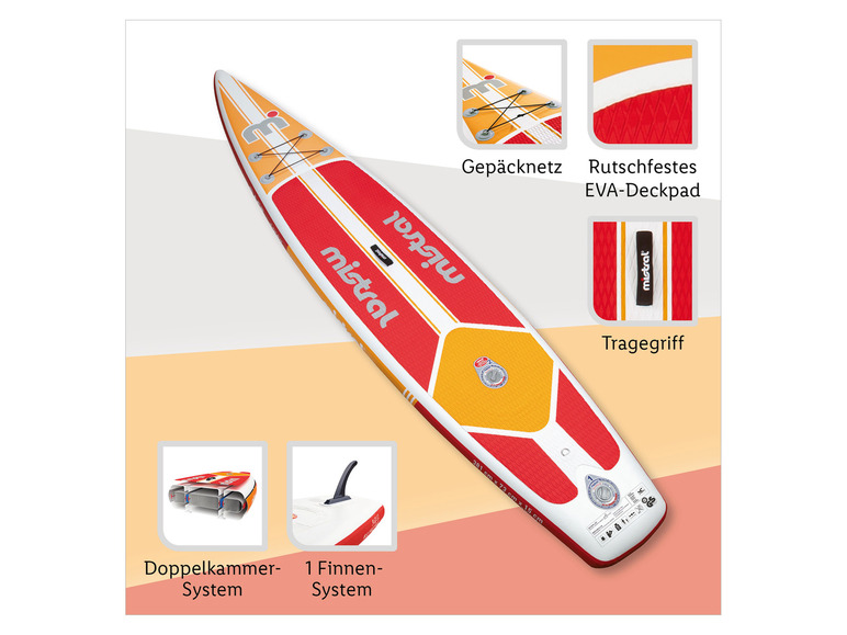 Mistral SUP »Race 12'6 Zoll« mit Doppelkammer-System