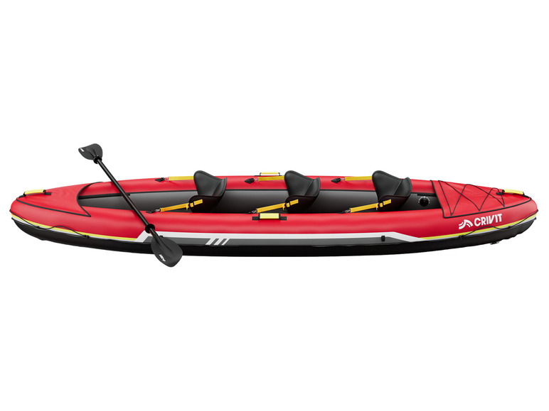 CRIVIT Kajak aufblasbar Touring, 3-Sitzer