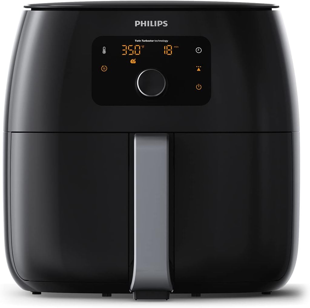 Premium Airfryer XXL with Fat Removal Technology, 3lb/7qt, Black, HD9650/96