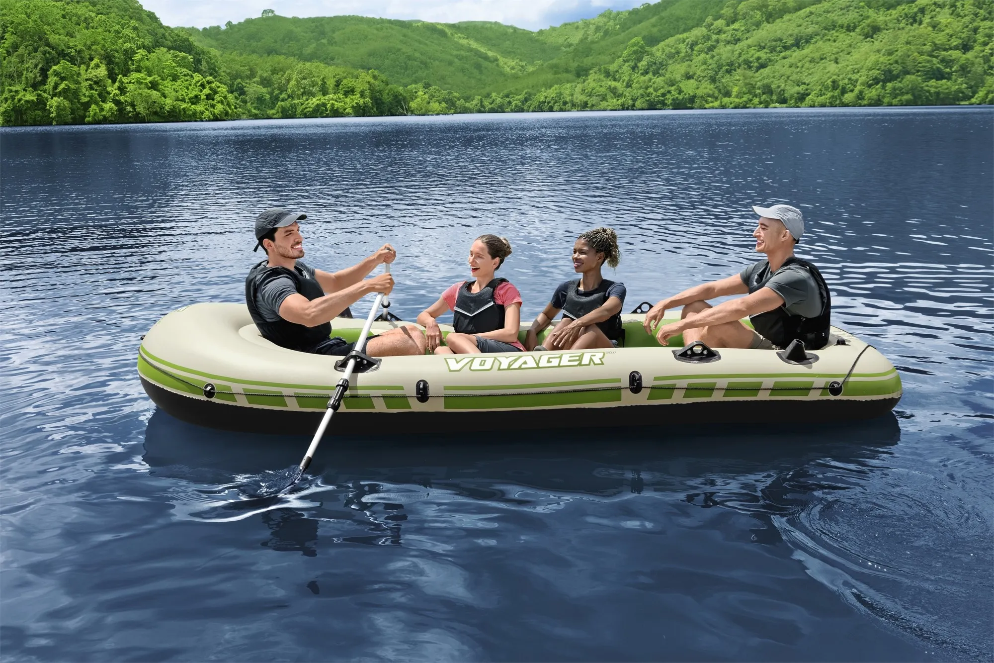 Hydro-Force Voyager X4 Inflatable Raft Set 11'6