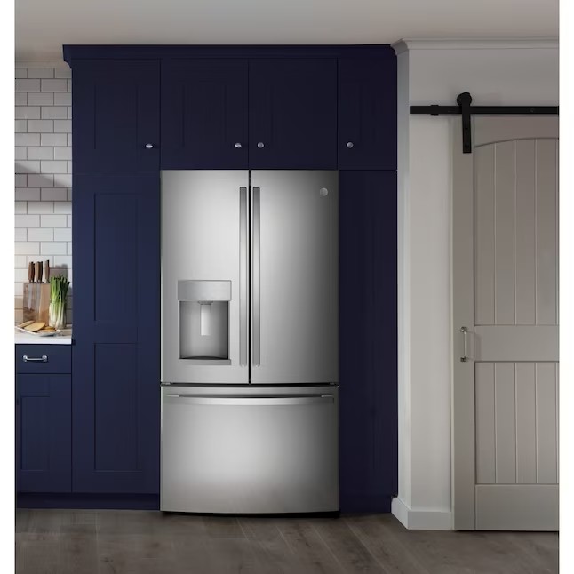GE 27.7-cu ft French Door Refrigerator with Ice Maker (Fingerprint-resistant Stainless Steel) ENERGY STAR
