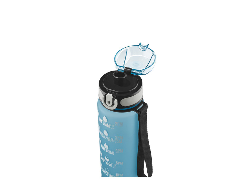LIVARNO home Trinkflasche mit praktischer Trageschlaufe, 1 l