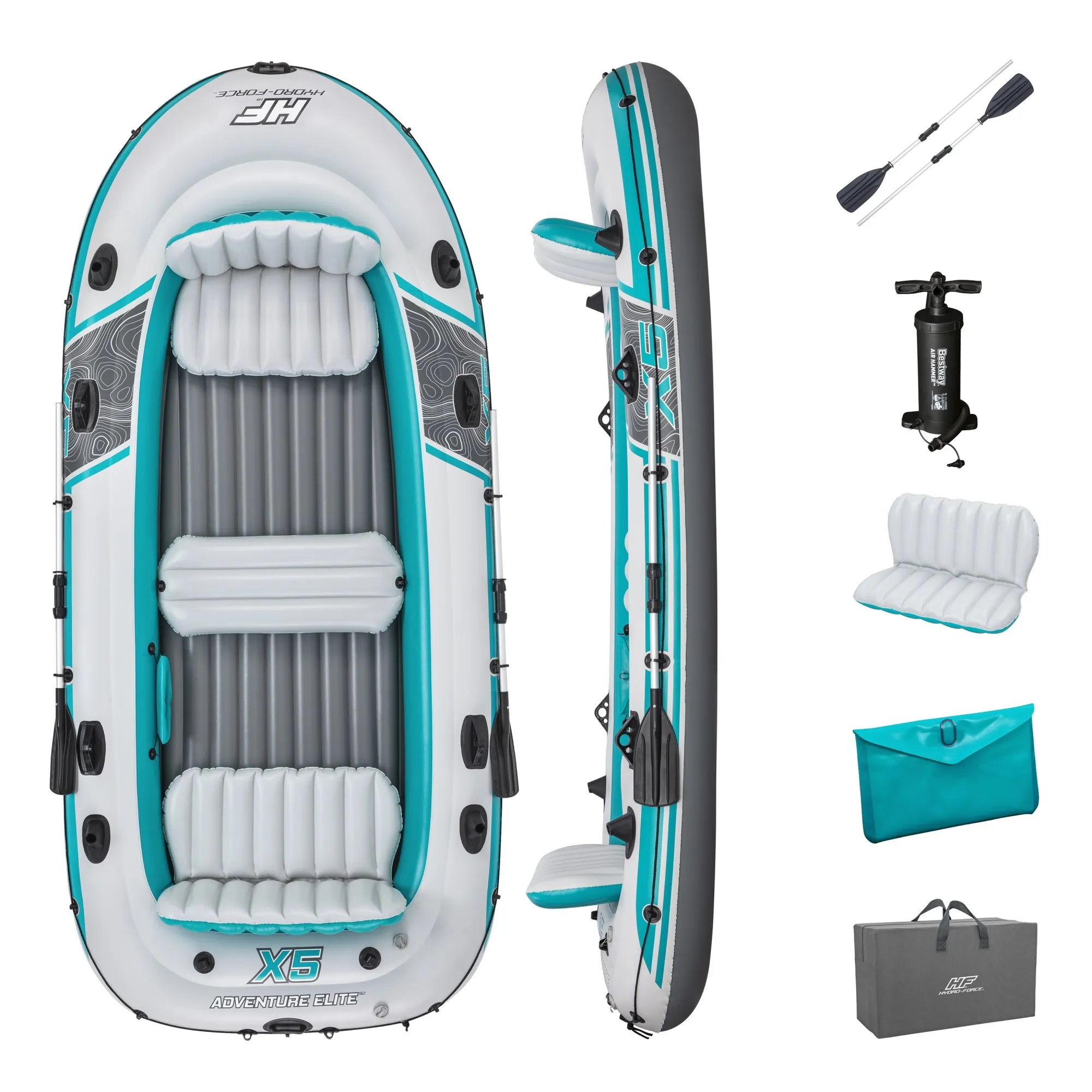 Hydro-Force Adventure Elite X5 Inflatable Raft Set 11'11