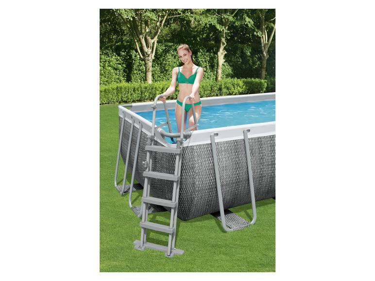 Bestway Power Steel™ Frame Pool Komplett-Set mit Filterpumpe, ca. L 549 x B 274 x L 122 cm