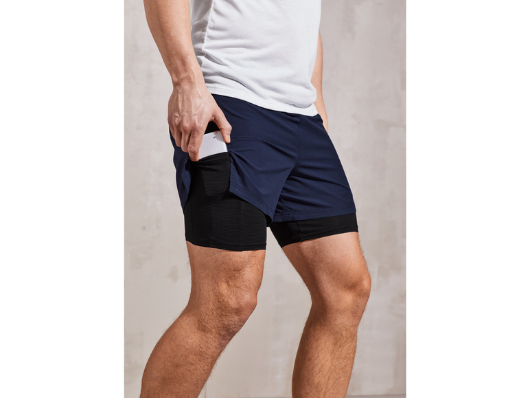 CRIVIT Herren Funktionsshorts mit Handytasche