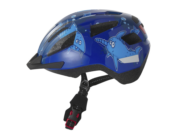 CRIVIT Kinder-Fahrradhelm, mit abnehmbarem Rücklicht
