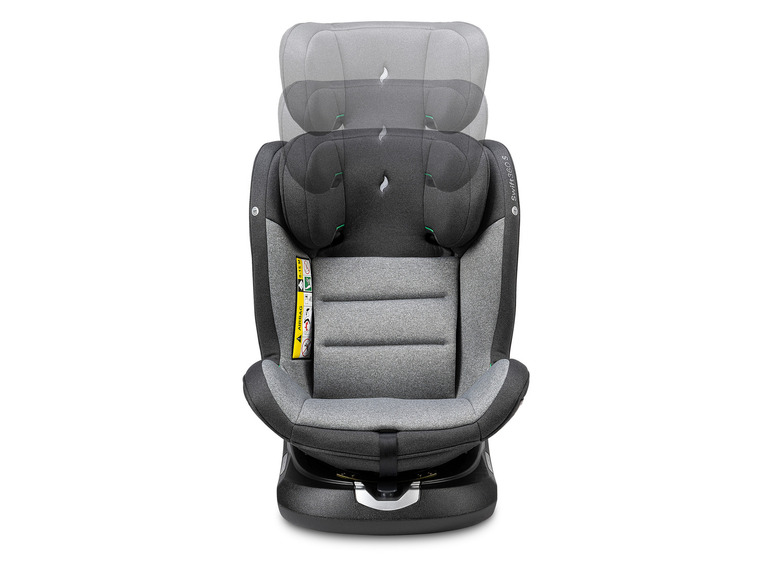 Osann Autokindersitz »Swift360 S«, 360-Grad-Drehfunktion, grau