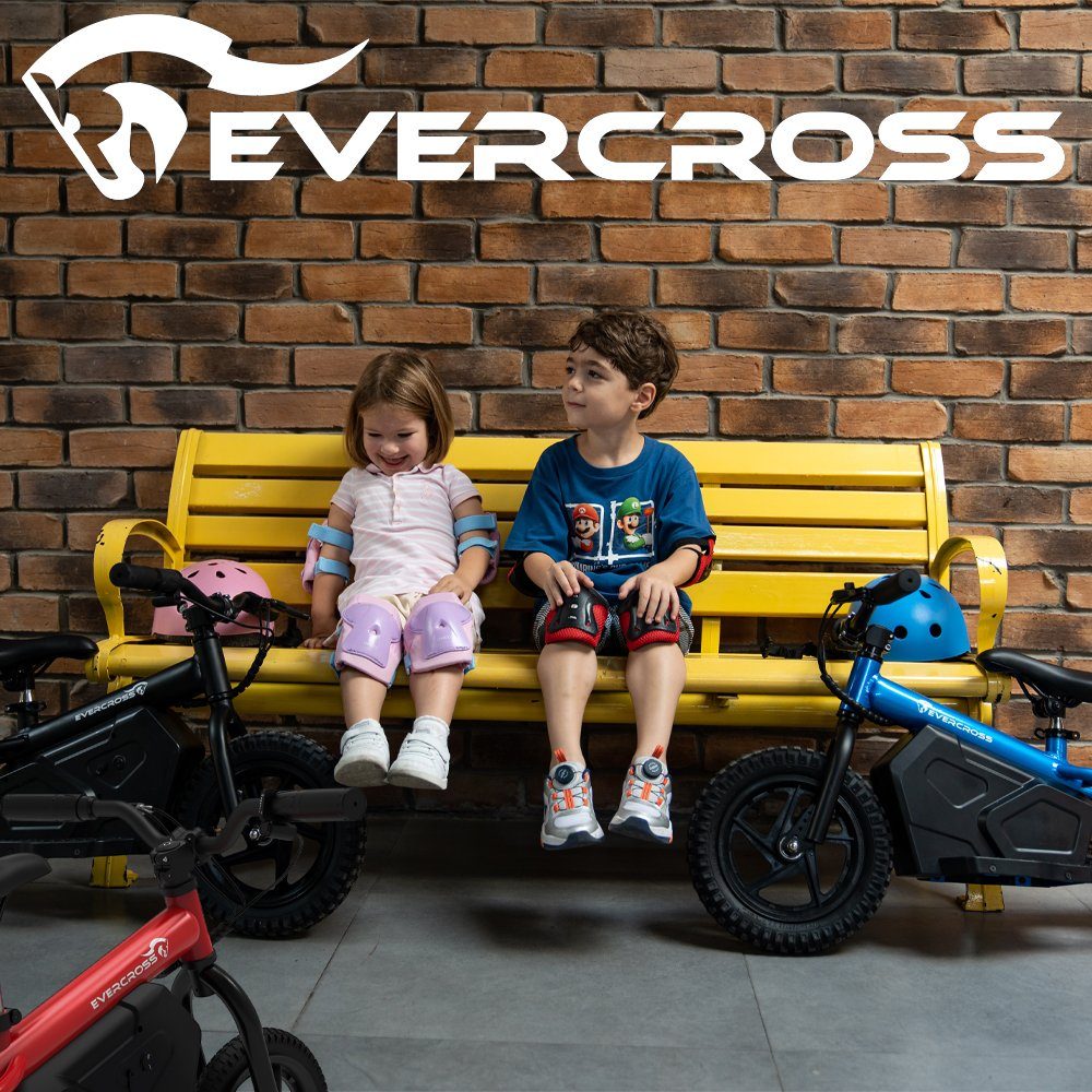 Evercross Mini Scooter EV06M Mini Electric Scooter for Children, 12 Inch Balance Bike 100W, 15.00 km/h, Electric Balance Bikes 3-6 Years, Max Speed 15km/h, 24V 4AH BATTERY