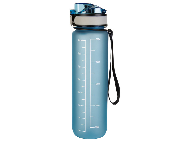 LIVARNO home Trinkflasche mit praktischer Trageschlaufe, 1 l