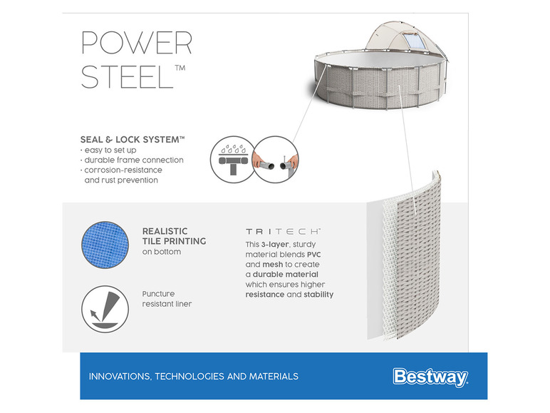 Bestway Bestway Power Steel 396x107cm Pool mit Filterpumpe
