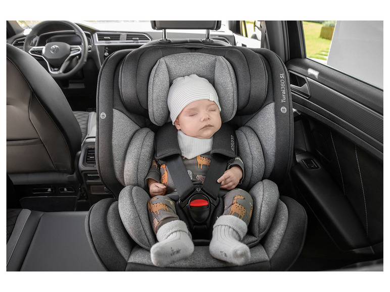 Osann Autokindersitz »Turai360 SL«, 360-Grad-Drehfunktion, grau