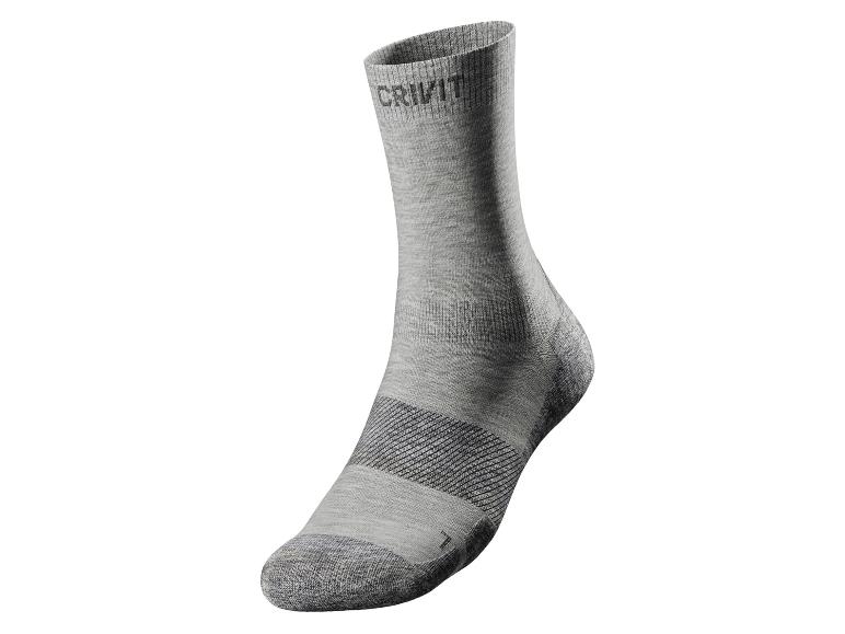 CRIVIT Damen Outdoorsocken, 2 Paar, optimale Passform