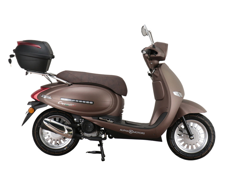 Alpha Motors Motorroller Cappucino 50 ccm 45 km/h EURO 5 inkl. Topcase