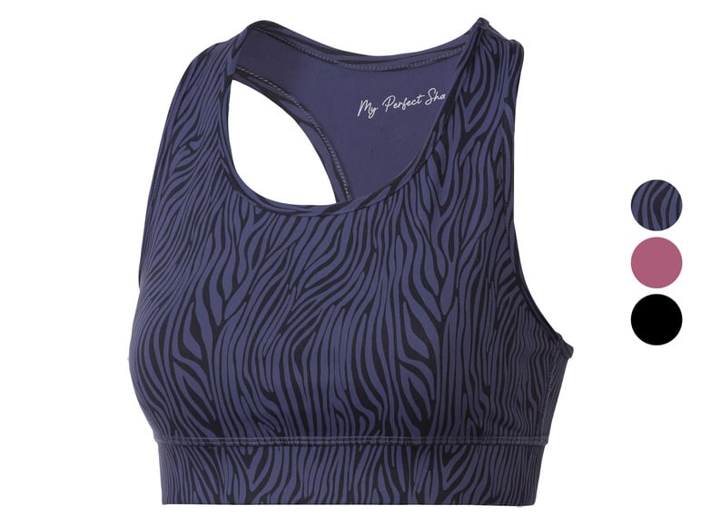 CRIVIT Damen Sport-Bustier, Medium Level, mit Ringerrücken