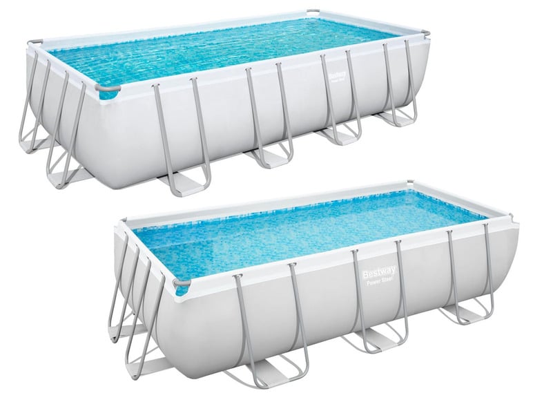 Bestway Power Steel™ Frame Pool Komplett-Set, eckig
