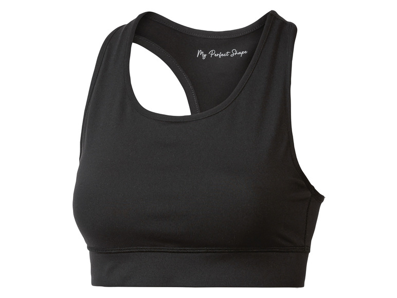 CRIVIT Damen Sport-Bustier, Medium Level, mit Ringerrücken