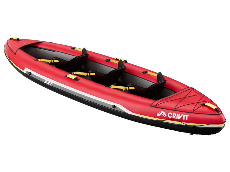 CRIVIT Kajak aufblasbar Touring, 3-Sitzer