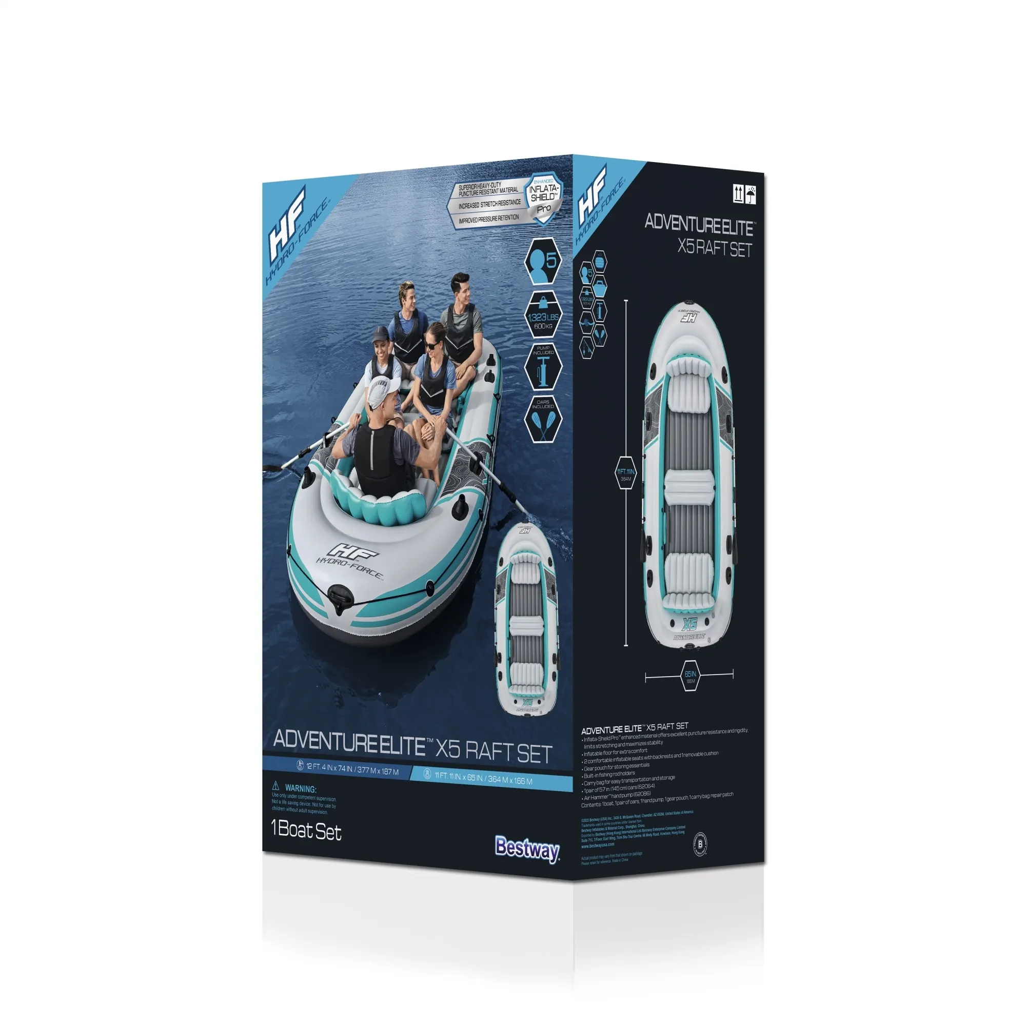 Hydro-Force Adventure Elite X5 Inflatable Raft Set 11'11
