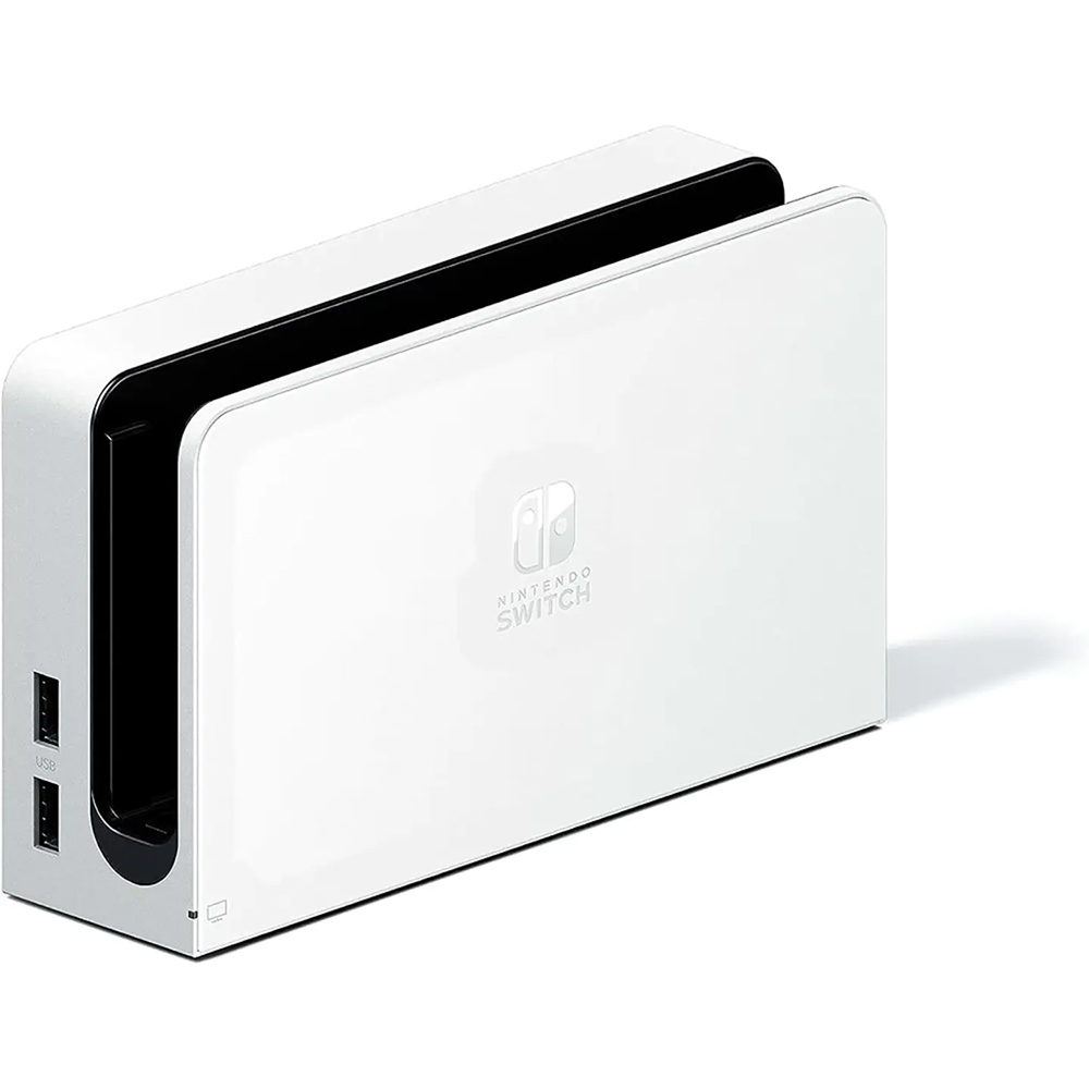 Nintendo - Geek Squad Certified Switch – OLED Model w/ White Joy-Con - White