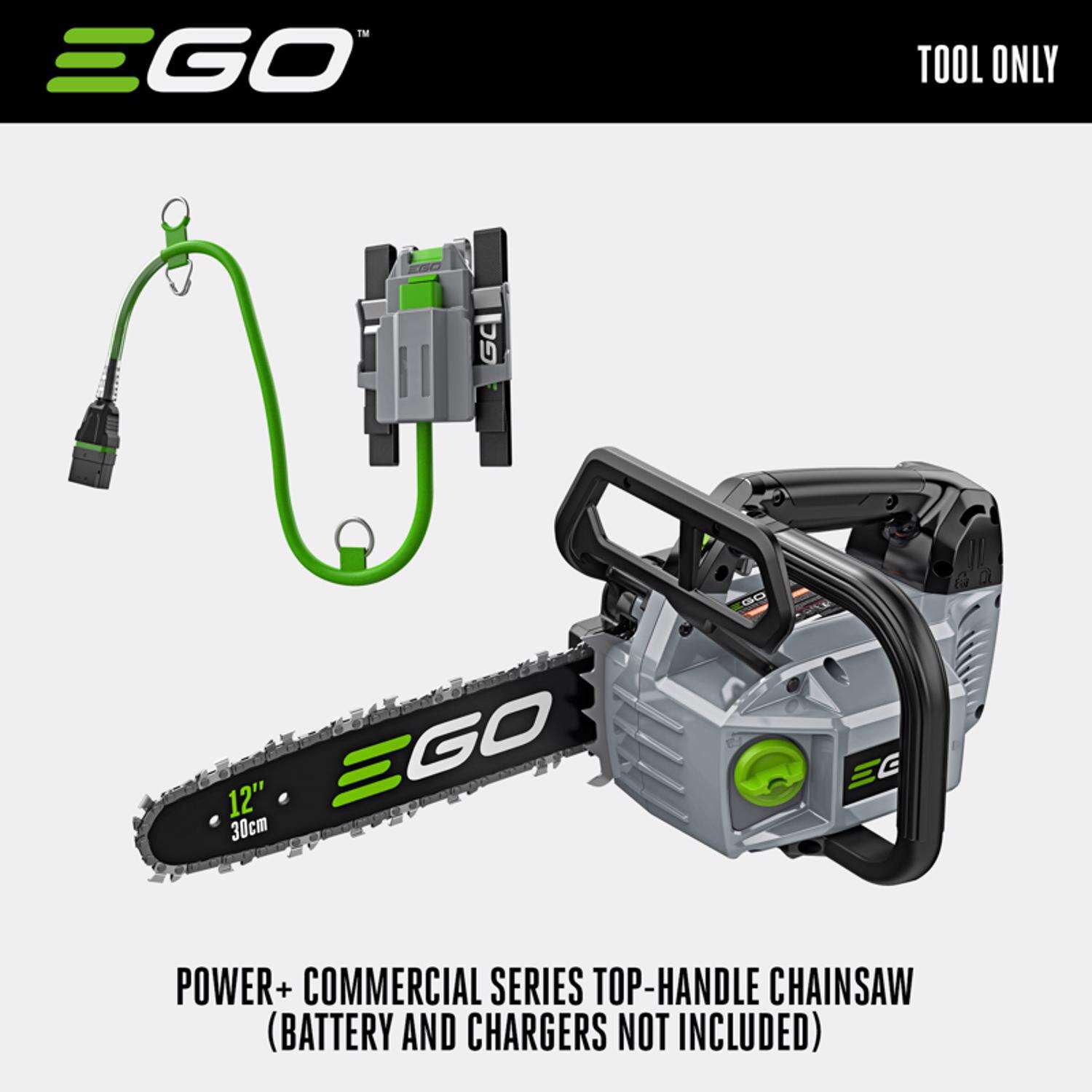 EGO Power+ Commercial Series CSX3000 12 in. 56 V Battery Chainsaw (Battery & Charger)