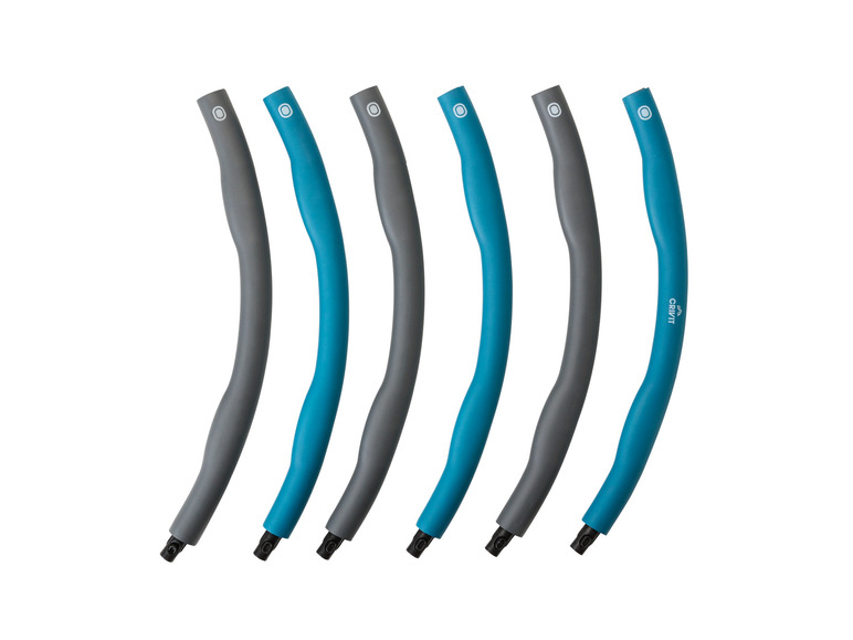 CRIVIT Hula-Hoop-Reifen, Ø 100 cm, 6-teilig