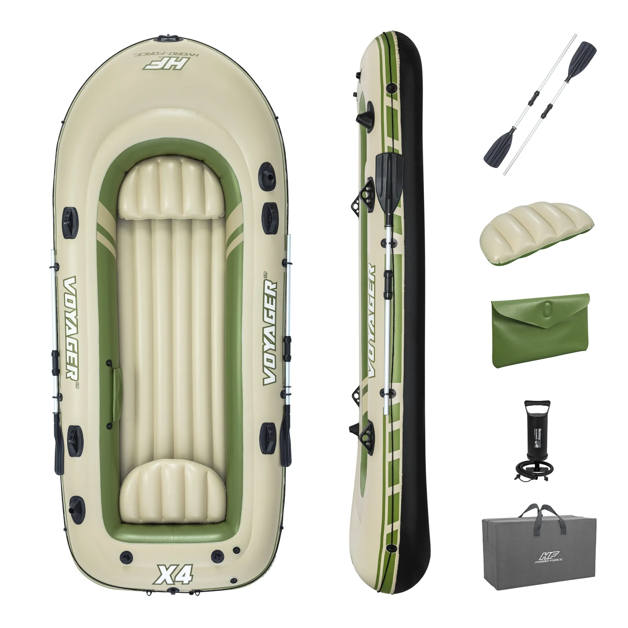 Hydro-Force Voyager X4 Inflatable Raft Set 11'6