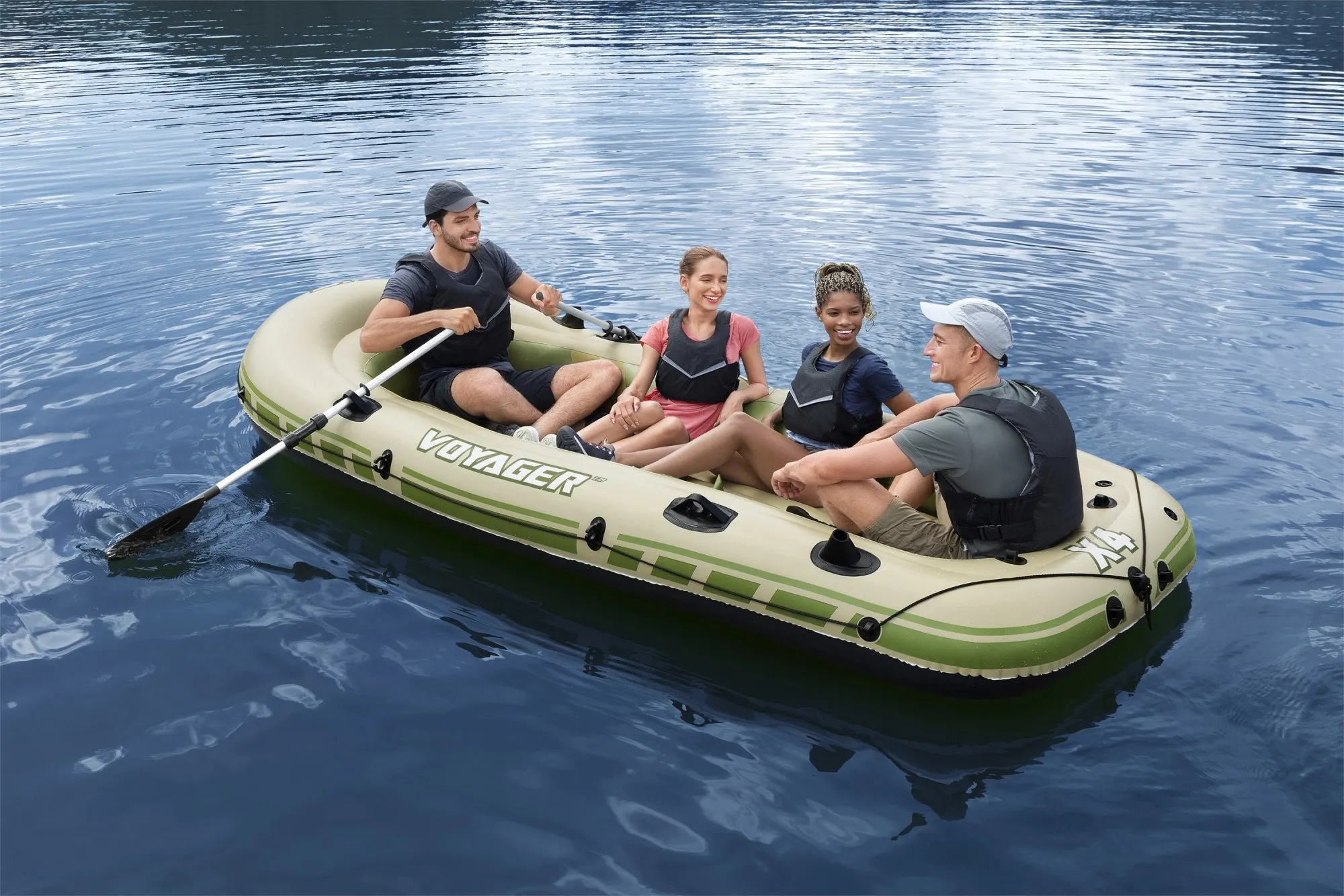 Hydro-Force Voyager X4 Inflatable Raft Set 11'6