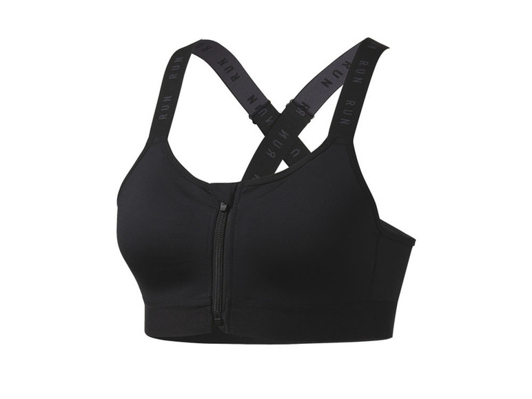 CRIVIT Damen Sportbustier, High-Level, mit Mesh-Einsätzen