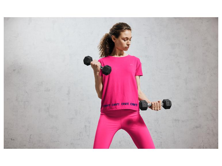 CRIVIT Damen Funktionsshirt, mit Mesh-Einsatz am Rücken