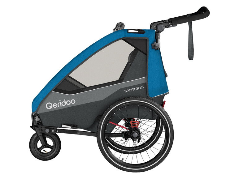 Qeridoo Fahrradanhänger »Sportrex 1 Limited Edition«, Ocean Blue