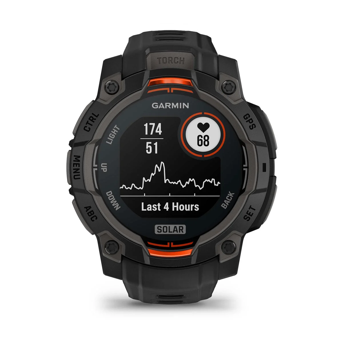 Instinct® 3 – 45 mm, Solar Black with Black Band
