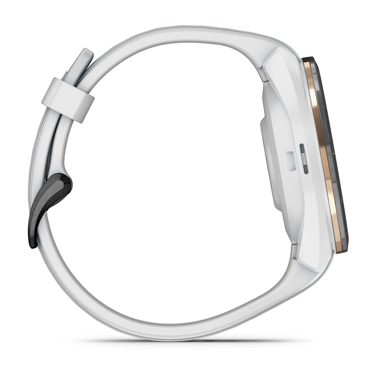 Approach® S70 - 42 mm Black/Peach Ceramic Bezel with White Silicone Band