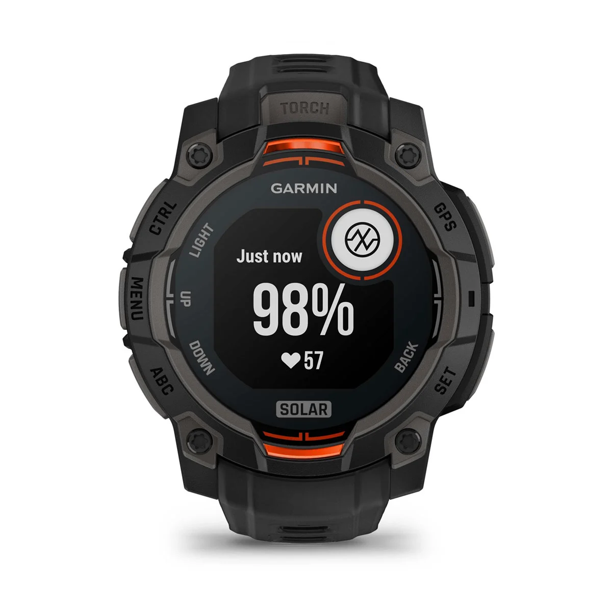 Instinct® 3 – 45 mm, Solar Black with Black Band