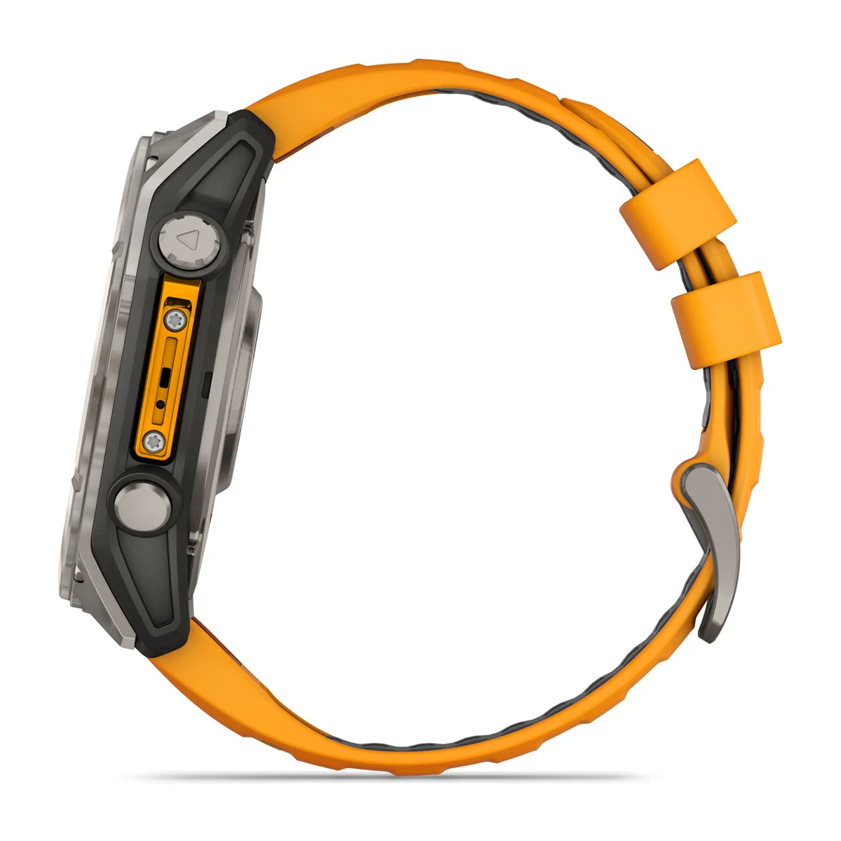 fēnix® 8 – 51 mm, AMOLED Sapphire, Titanium with Spark Orange/Graphite Silicone Band