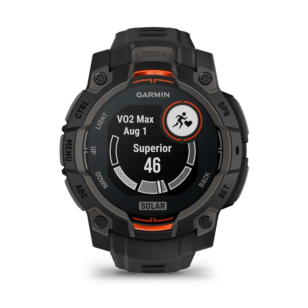 Instinct® 3 – 45 mm, Solar Black with Black Band