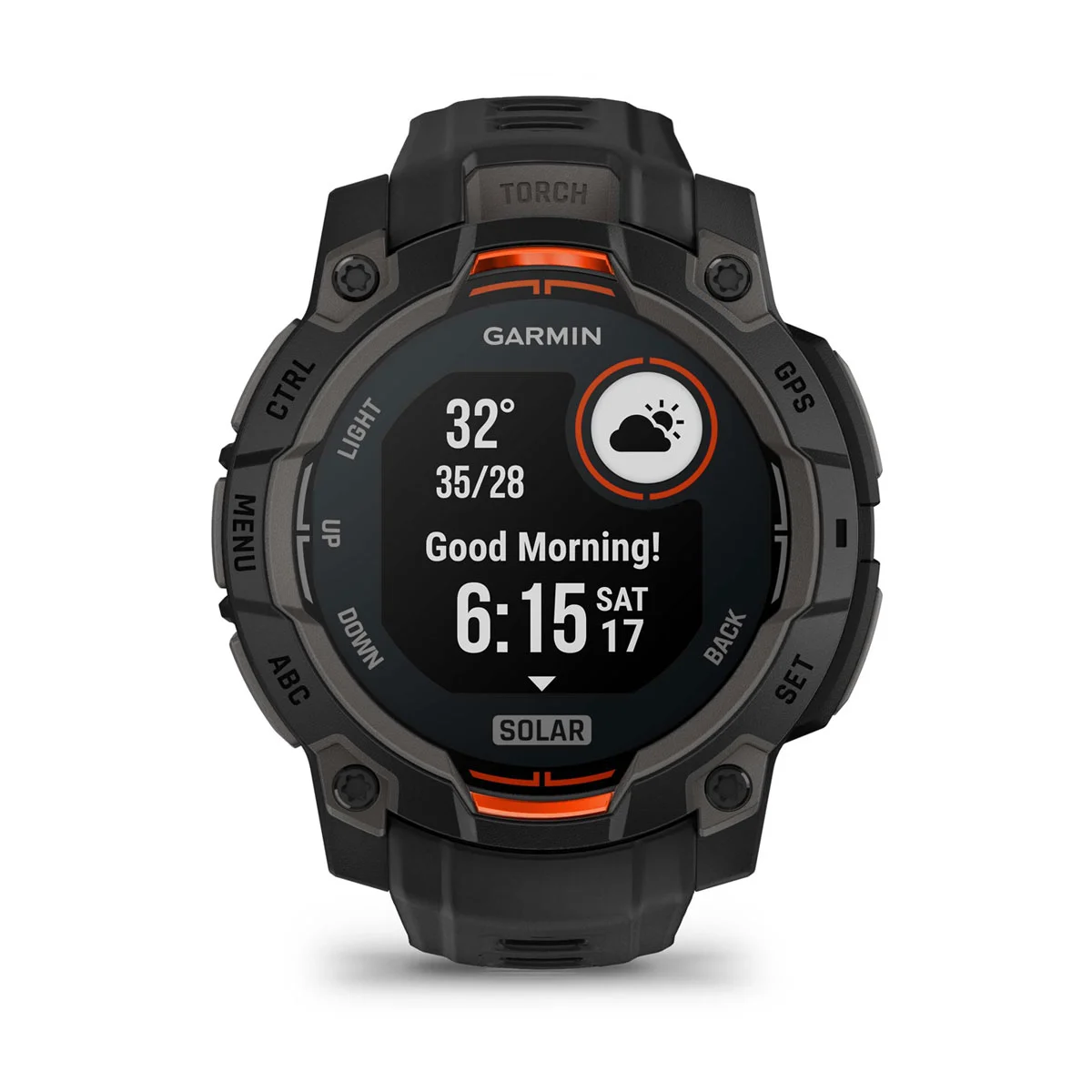 Instinct® 3 – 45 mm, Solar Black with Black Band
