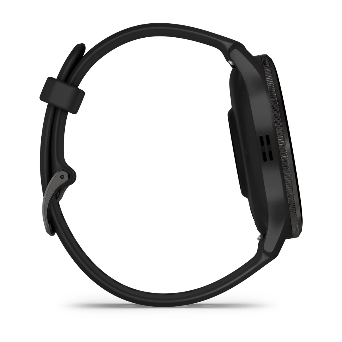 Venu® 3 Slate Stainless Steel Bezel with Black Case and Silicone Band