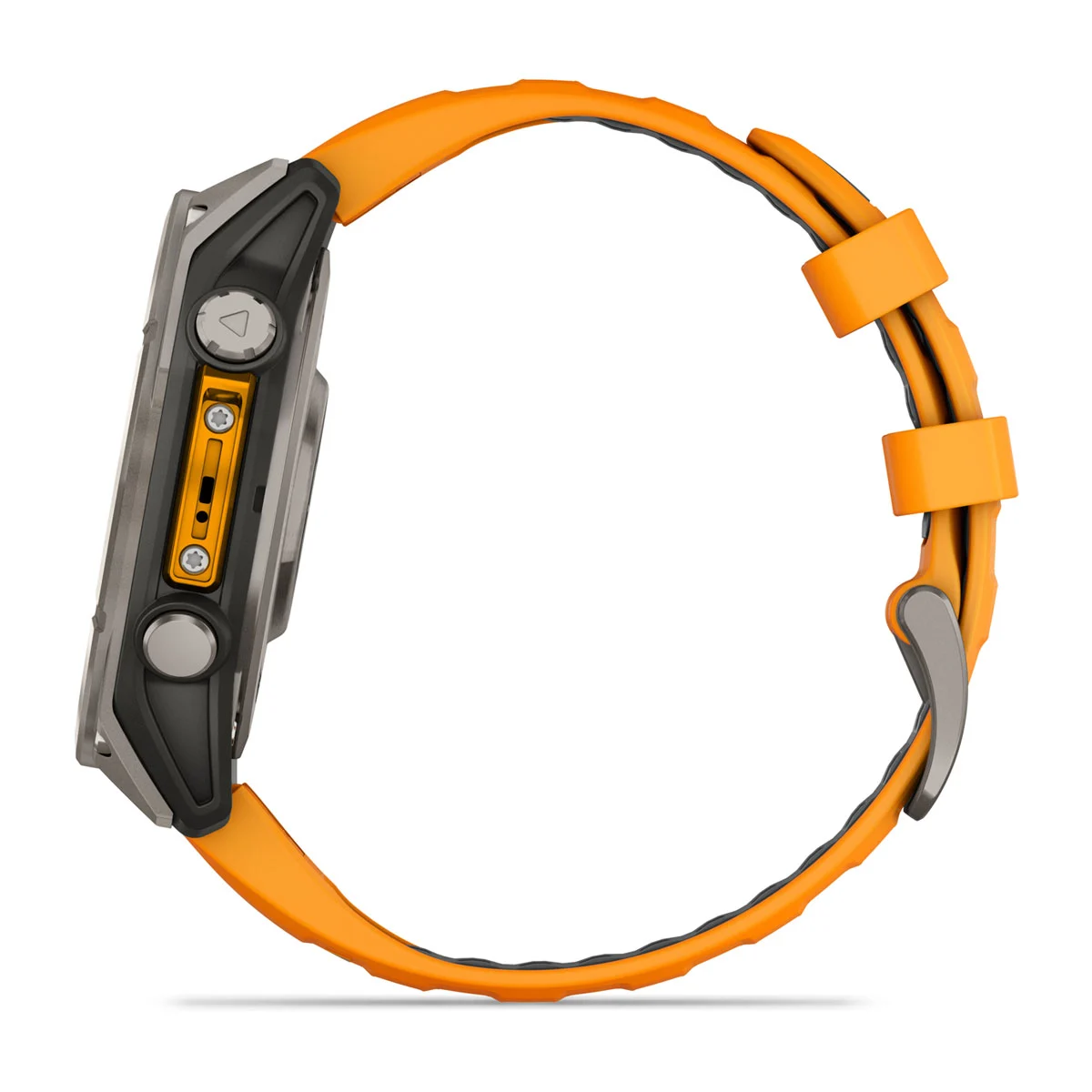 fēnix® 8 – 47 mm, AMOLED Sapphire, Titanium with Spark Orange/Graphite Silicone Band
