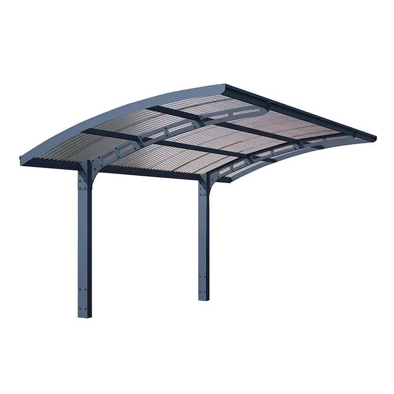 16x10 Palram Canopia Arizona Wave 5000 Grey Metal Carport