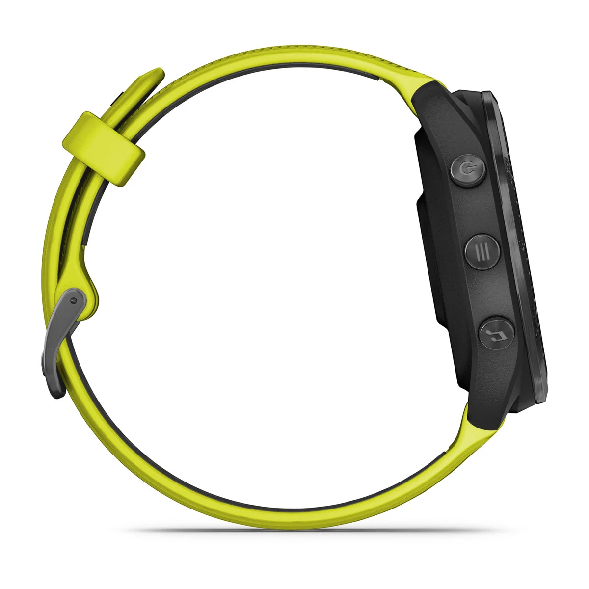 Forerunner® 965 Carbon Gray DLC Titanium Bezel with Black Case and Amp Yellow/Black Silicone Band